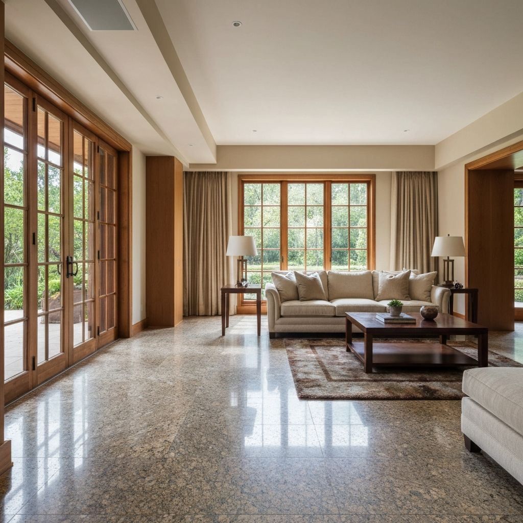 Natural stone flooring